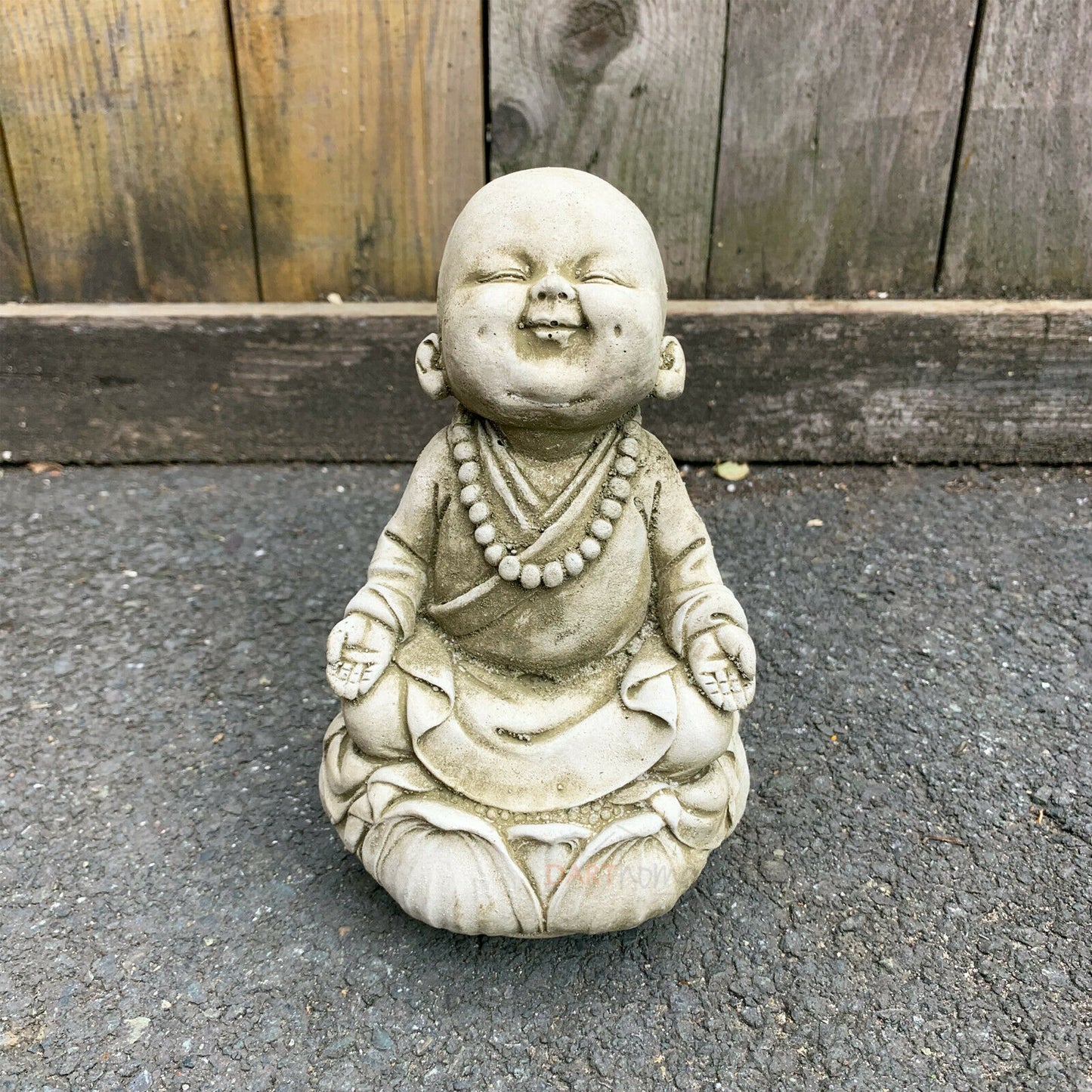 Zen-Mönch-Gartenstatue aus Stein, 18 cm