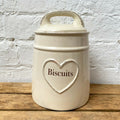 Love Heart Ceramic Biscuit Jar 22cm