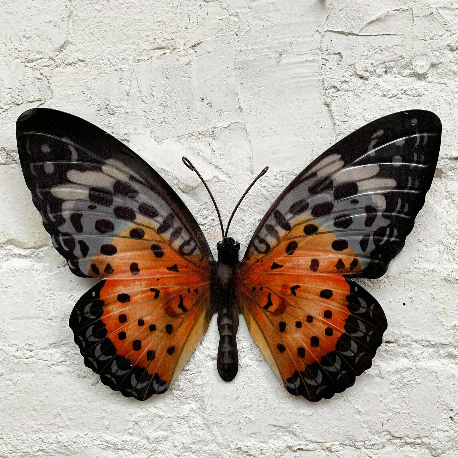Black & Orange Butterfly Wall Art 36cm