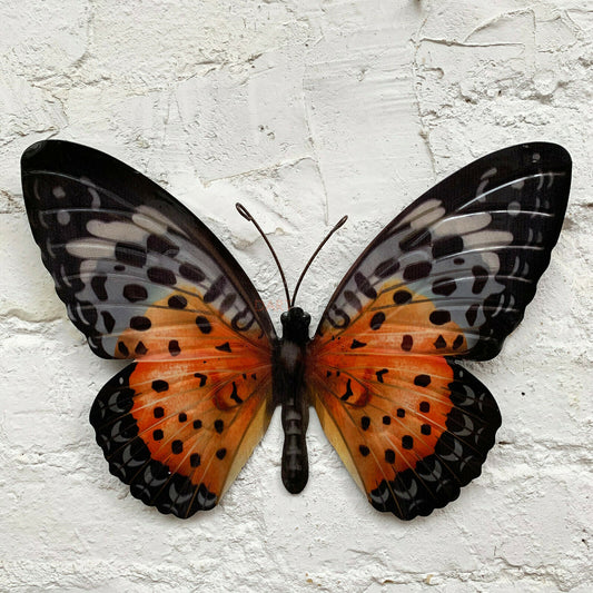 Black & Orange Butterfly Wall Art 36cm