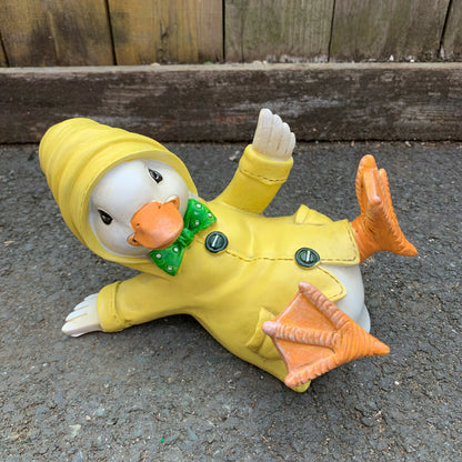 Resin Sliding Duck Figurine