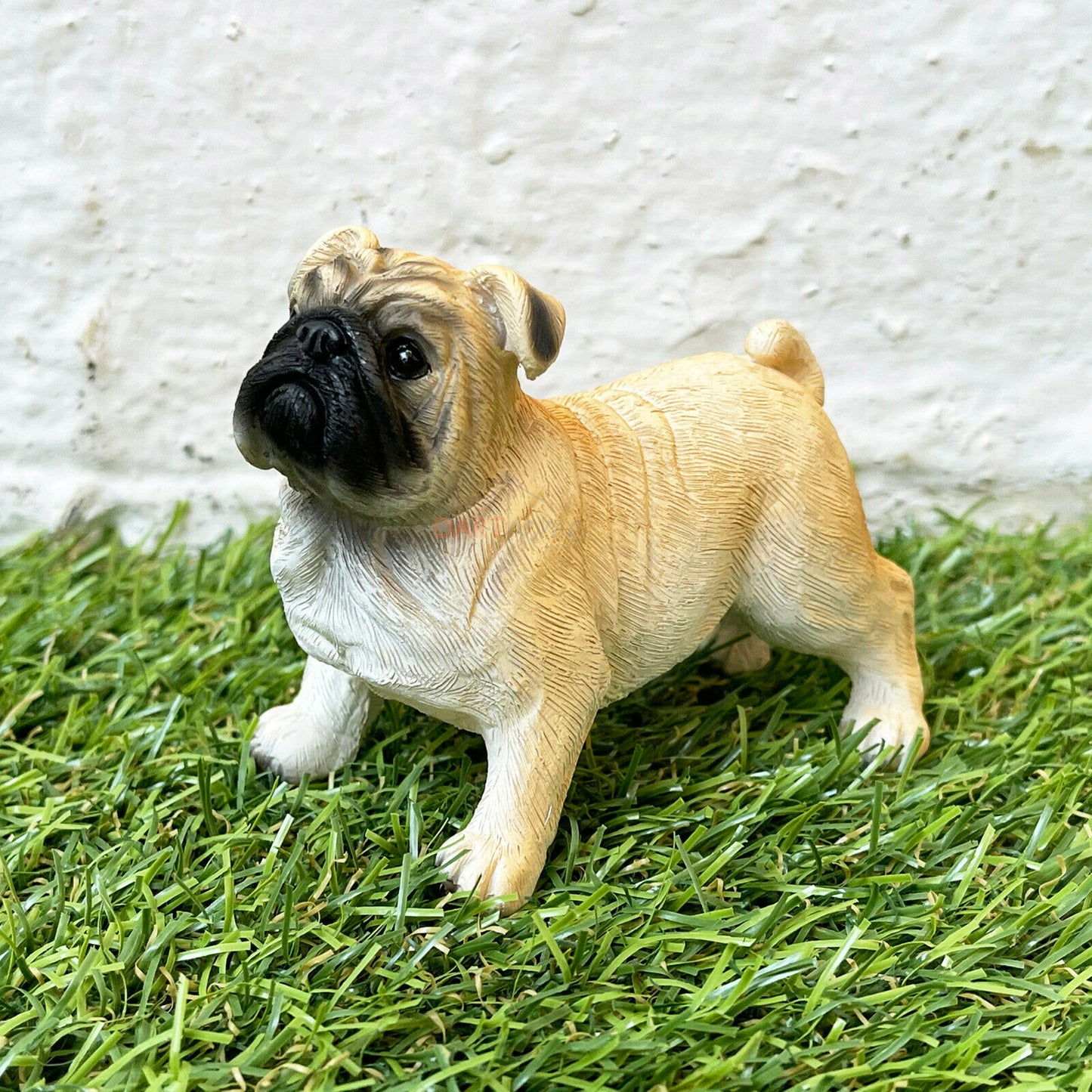 Miniaturfigur einer englischen Bulldogge, 10 cm