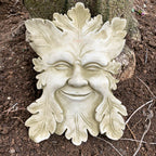 Stone Smiling Greenman Wall Plaque