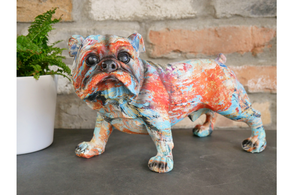 Painted Standing Bulldog Ornament