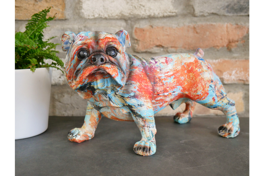 Painted Standing Bulldog Ornament