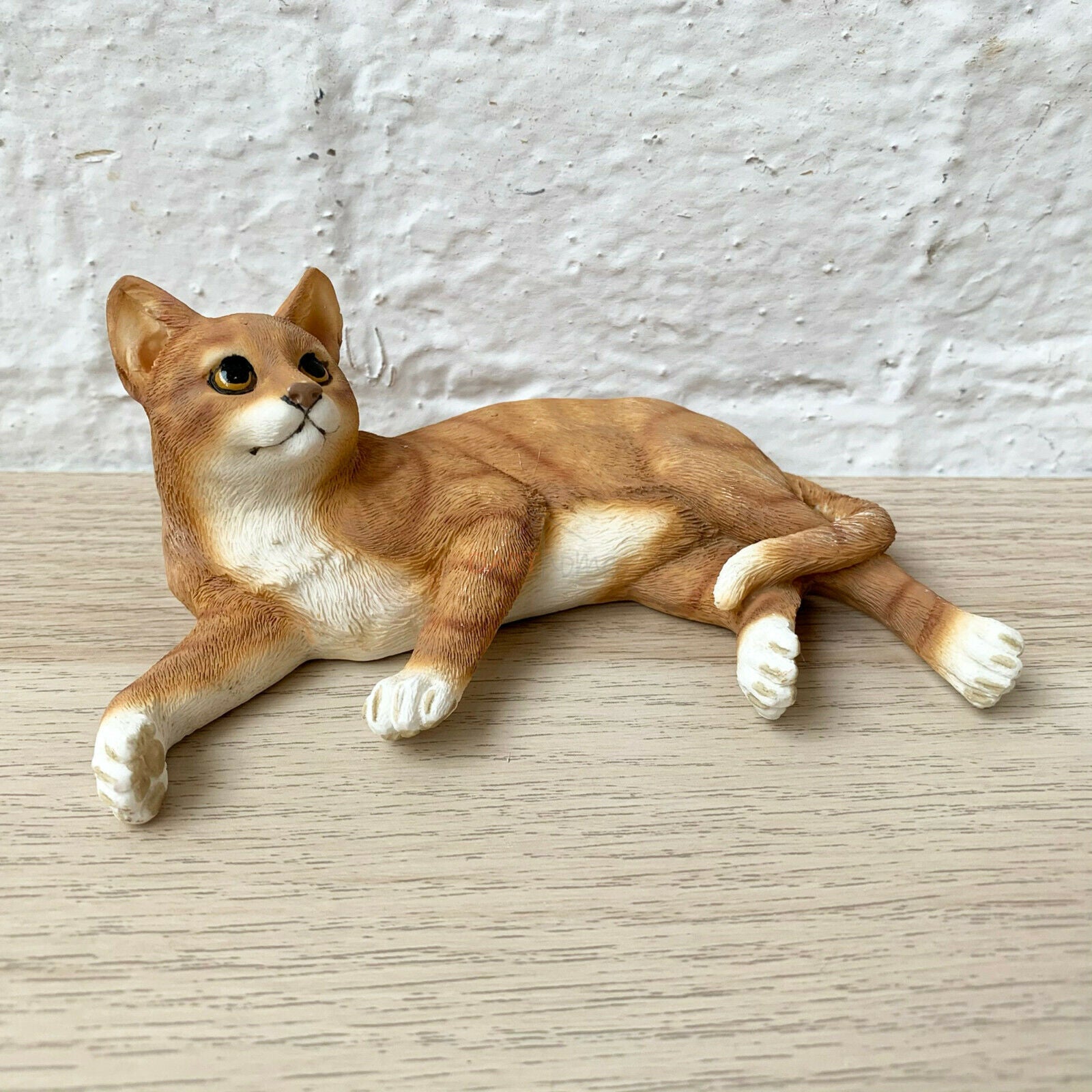 Laying Ginger Cat Ornament