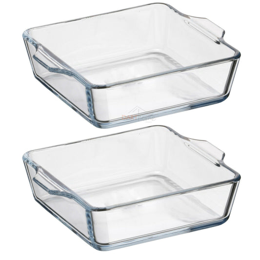 2 x 500ml Glass Baking Dishes