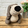 Brown Sitting Dog Heavy Novelty Doorstop