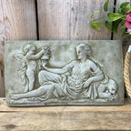 Stone Roman Lady Wall Plaque