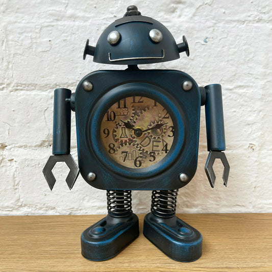 Blue Robot Clock