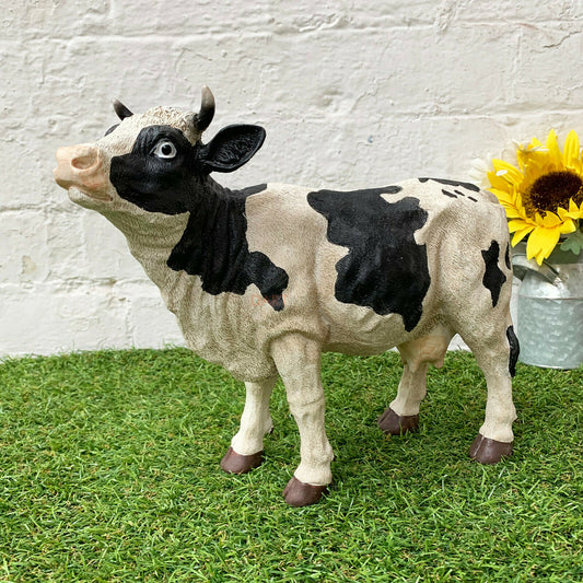 Resin Dairy Cow Garden Ornament