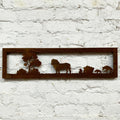 Rusted African Savanna Garden Wall Art