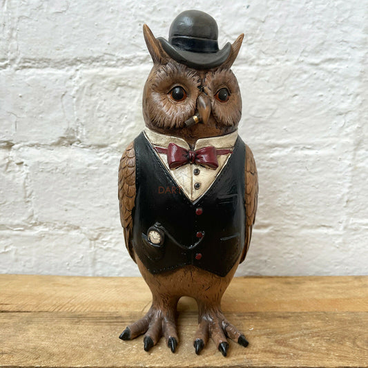 Gentleman Owl Ornament 25cm