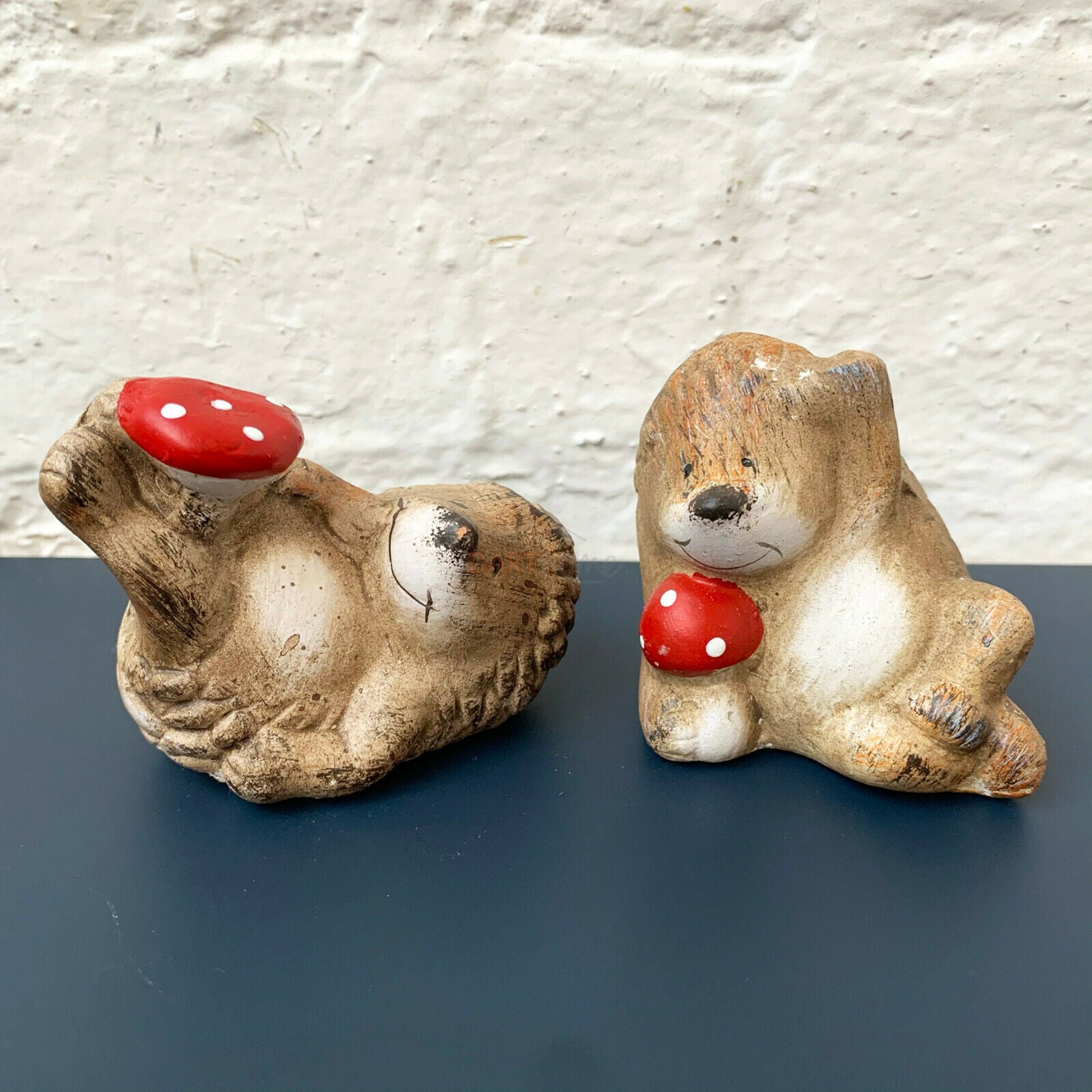 Set Of 2 Playing Hedgehog Figurines
