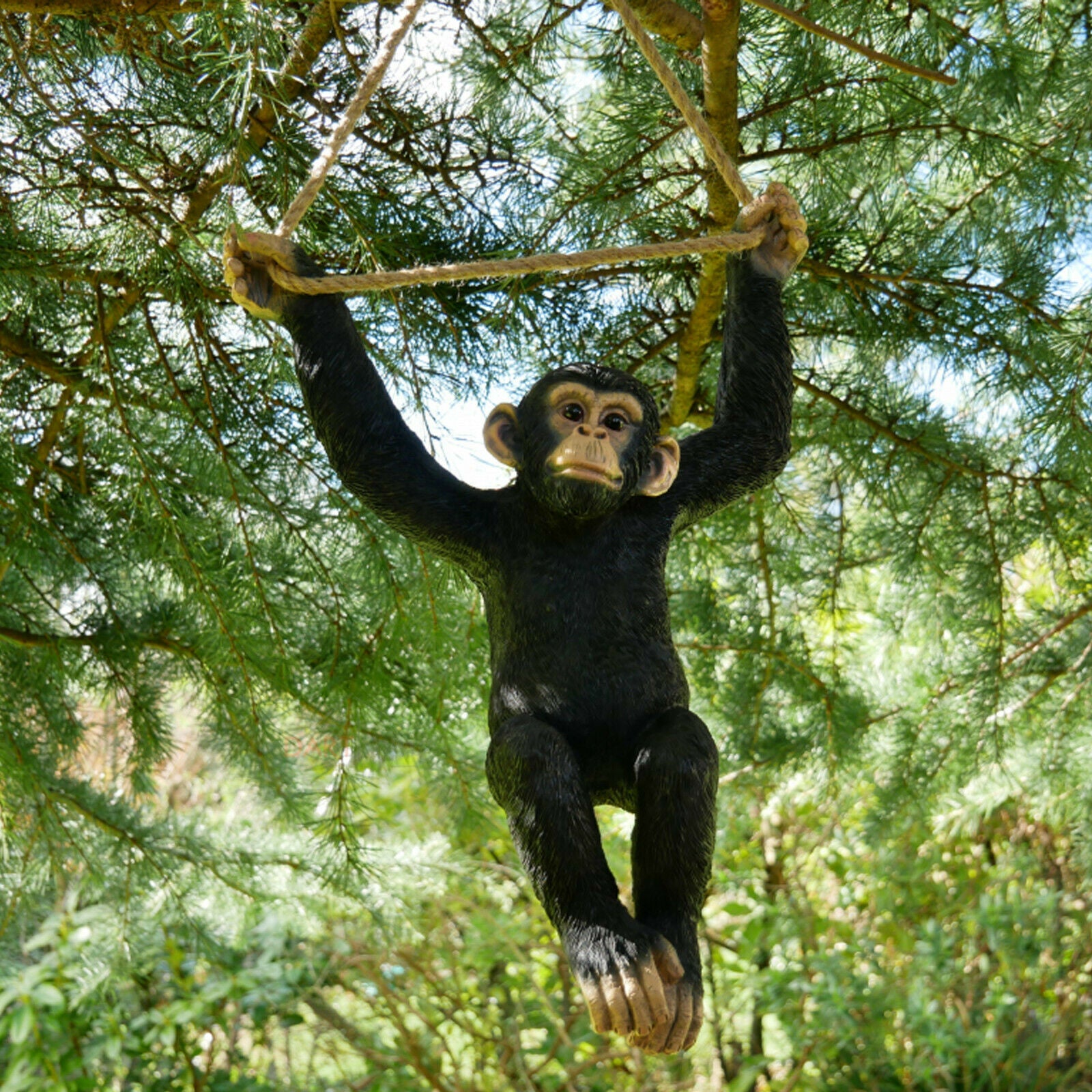 Black Climbing Monkey Ornament