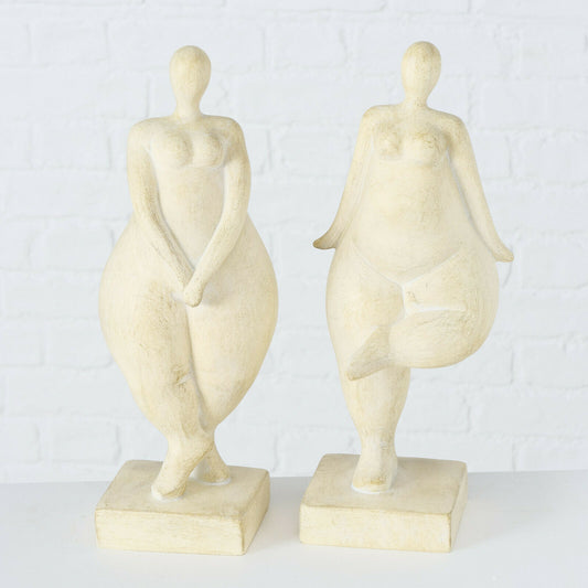 Set Of 2 Curvy Women Figurines