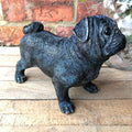Resin Standing Pug Dog Ornament 20cm