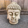 Stone Thai Buddha Head Sculpture
