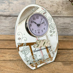 Verspiegelte Uhr zum 30. Perlenhochzeitstag