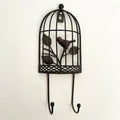 Cast Iron Bird Cage Double Wall Coat Hooks 22cm CLEARANCE