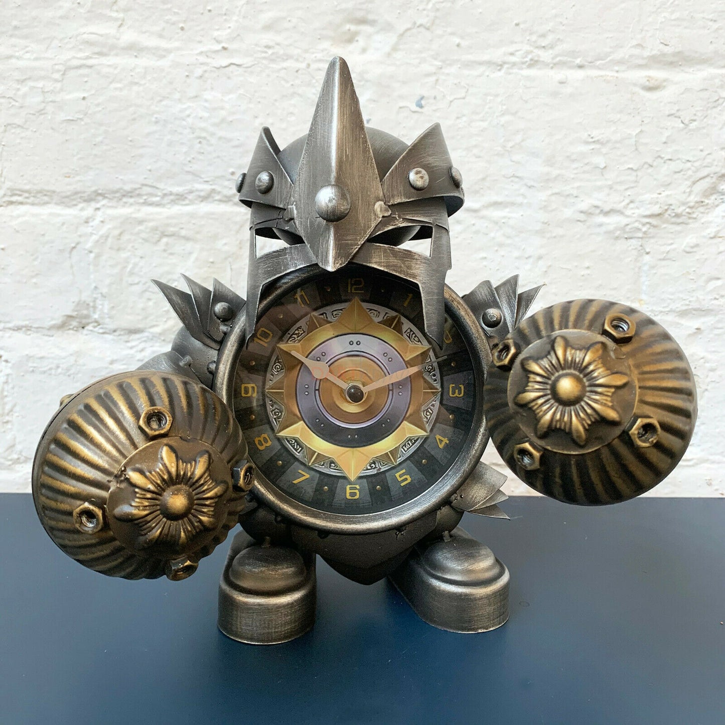 Industrial Warrior Table Clock