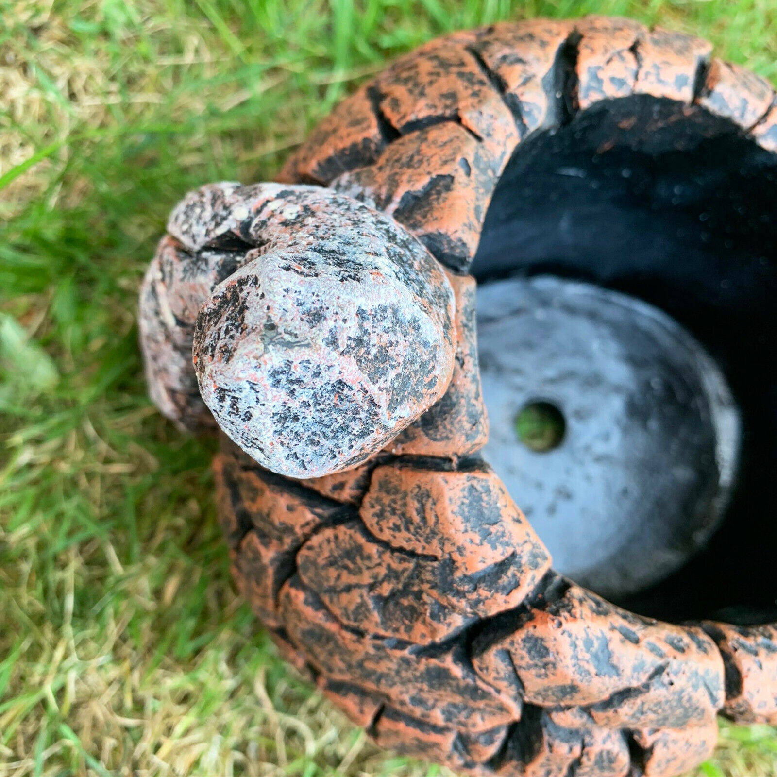 Cement Rustic Cat Planter