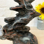Stone Buddha Incense Backflow Cone Burner Mountain Waterfall