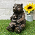 Bronze Panda & Cub Ornament