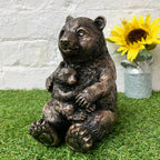 Bronze Panda & Cub Ornament