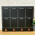 Weekly Chalkboard Planner W/ Copper Clips