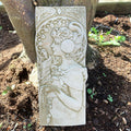 Stone Grey Art Deco Lady Wall Plaque