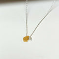 Mother & Baby Silver & Gold Droplet Necklace 18"
