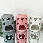 Glossy Ceramic Heart Oil Warmers