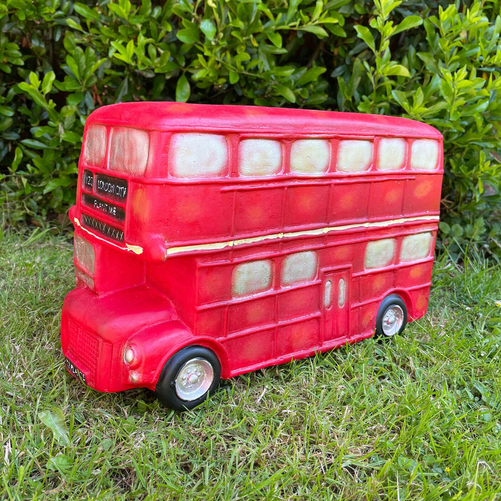 Red London Bus Planter