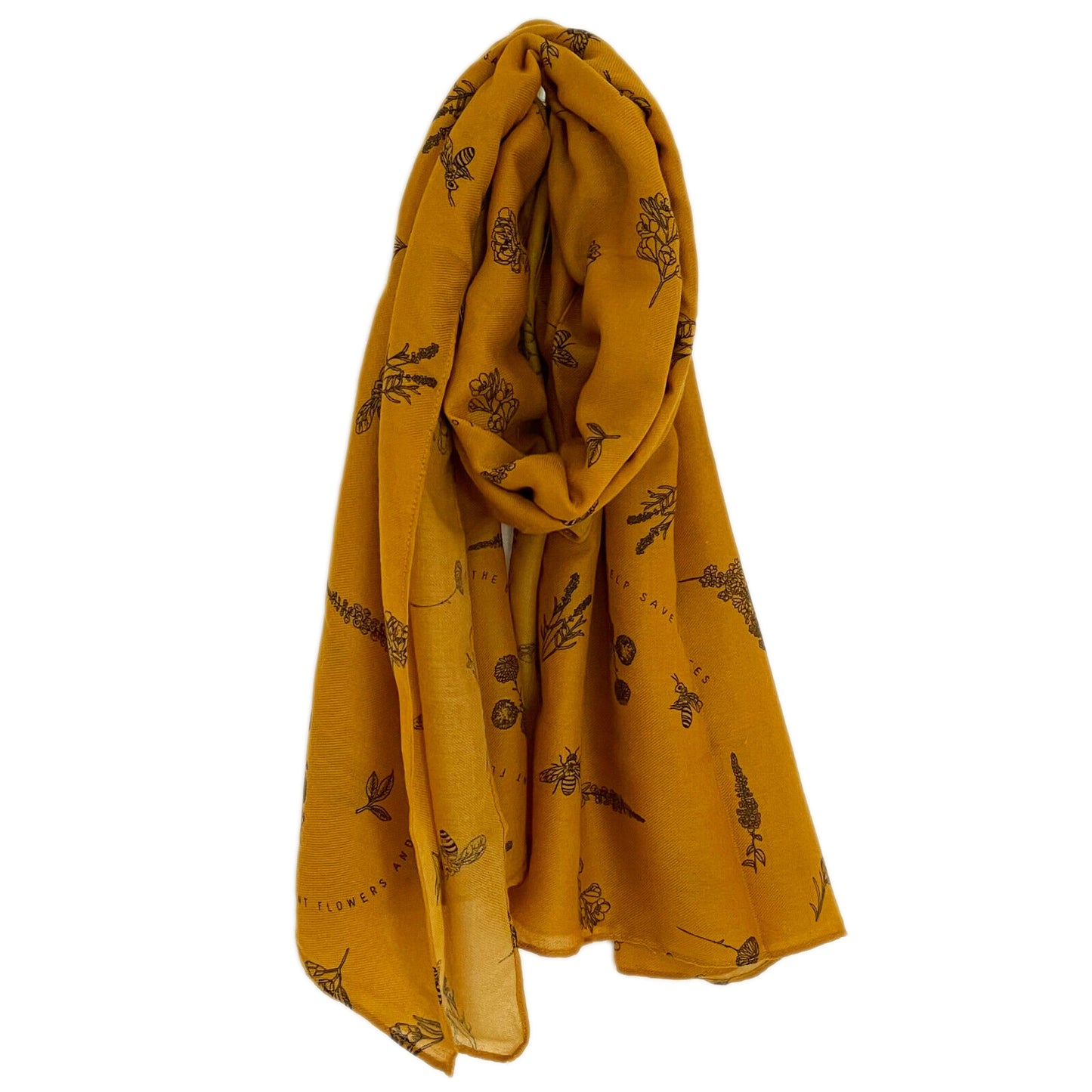 Bee & Wildflower Neck Scarf