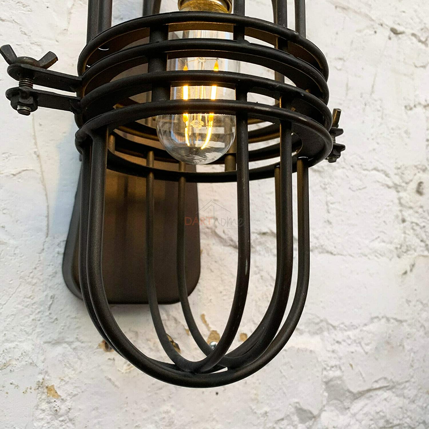 Industrial Caged Wall Lamp