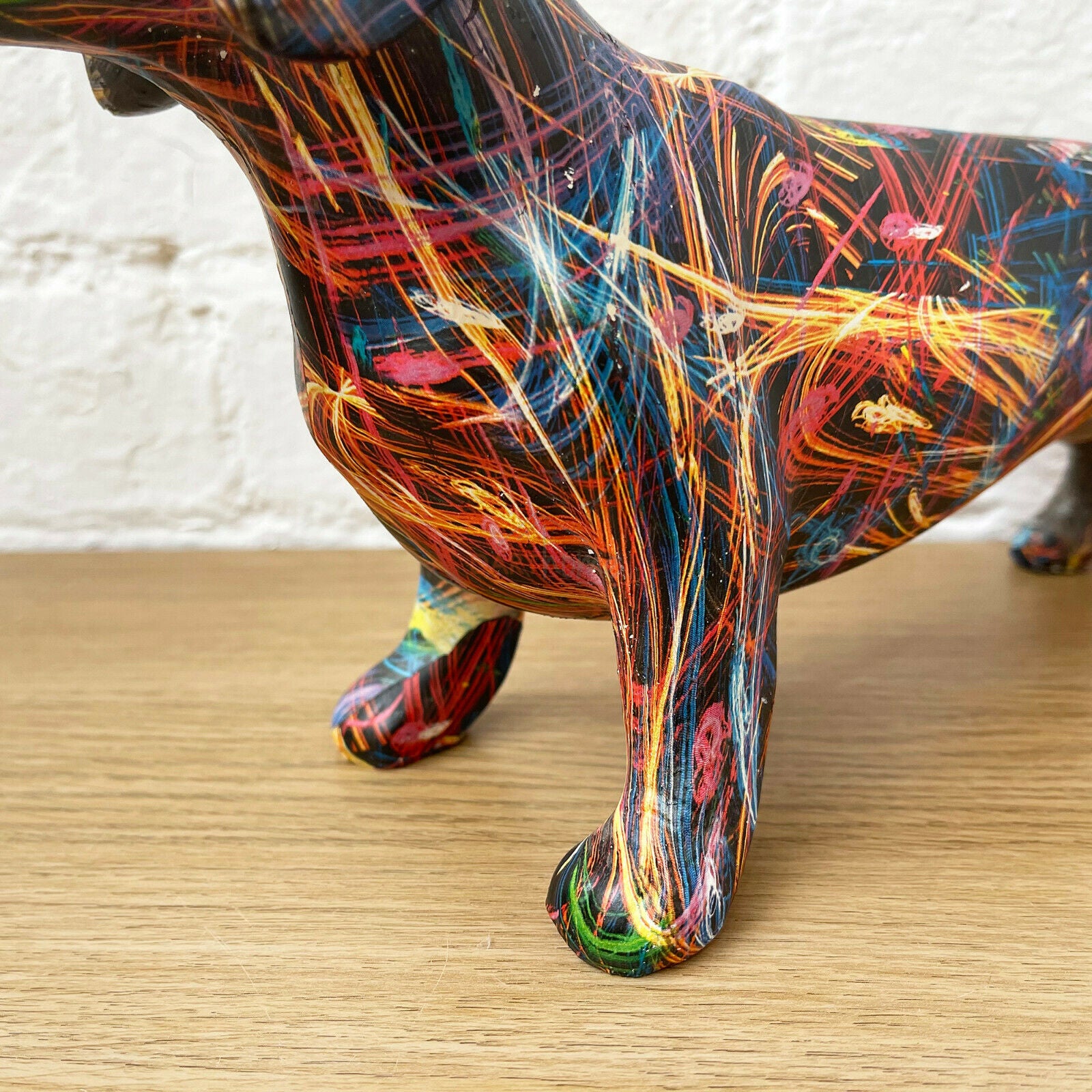 Colourful Sausage Dog Ornament