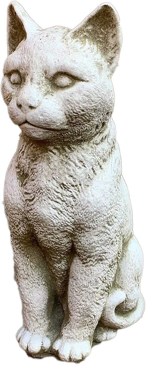Stone Serene Cat Garden Sculpture 4kg