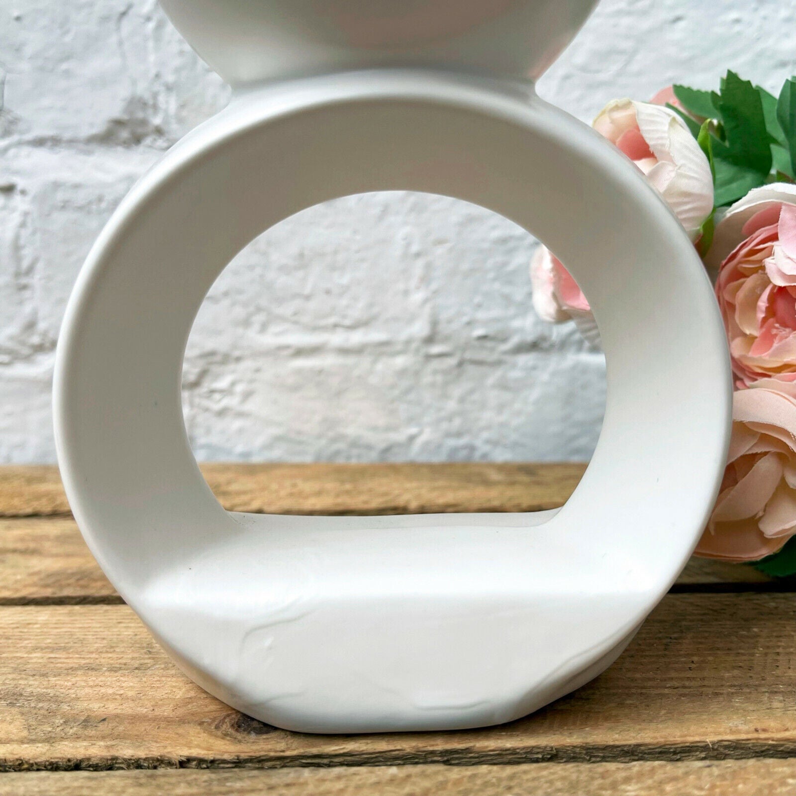 White Ceramic Wax Melt Burner 13cm