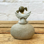 All You Need Is Love And A Cat Angel Stone