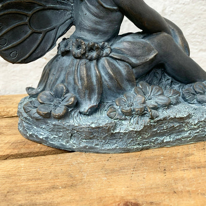 Bronze Resin Flower Fairy Ornament