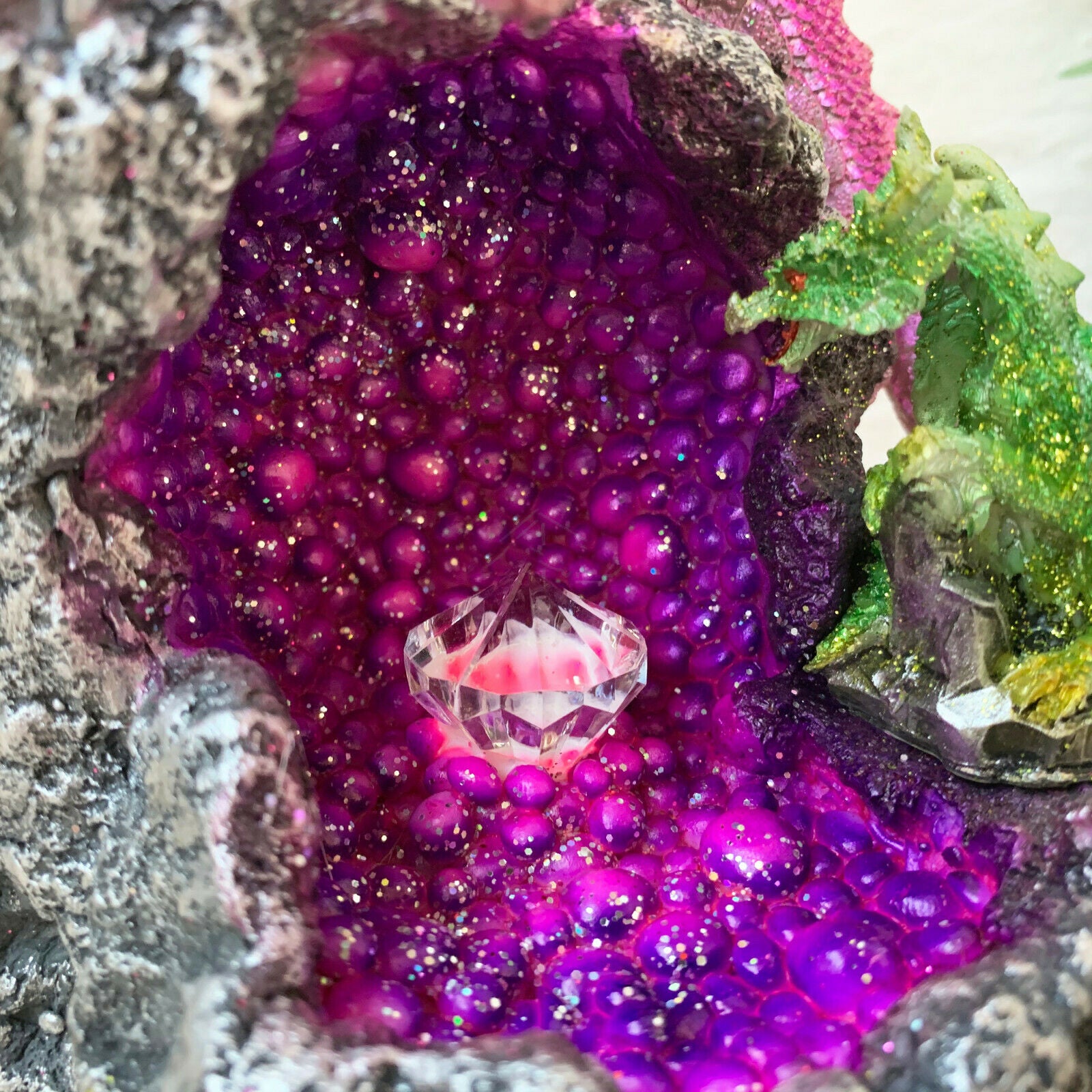 Light Up Purple Dragon Ornament