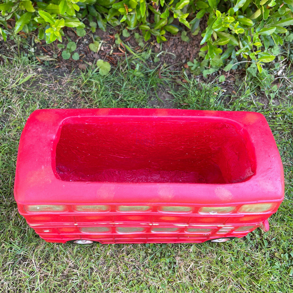 Red London Bus Planter