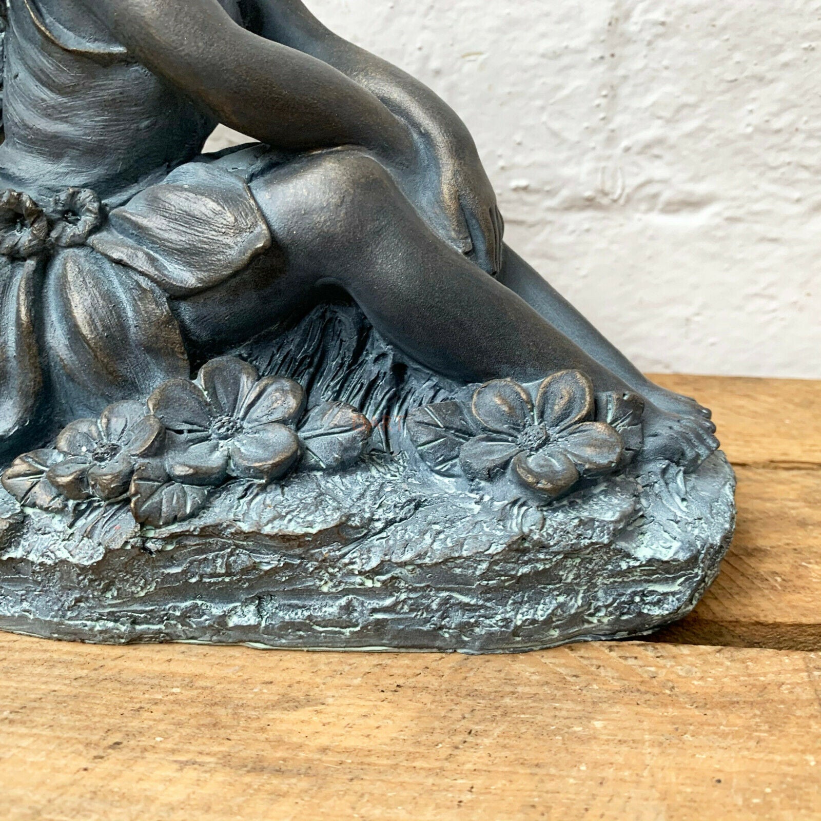 Bronze Resin Flower Fairy Ornament