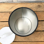 S/3 White Tea Coffee Sugar Canisters