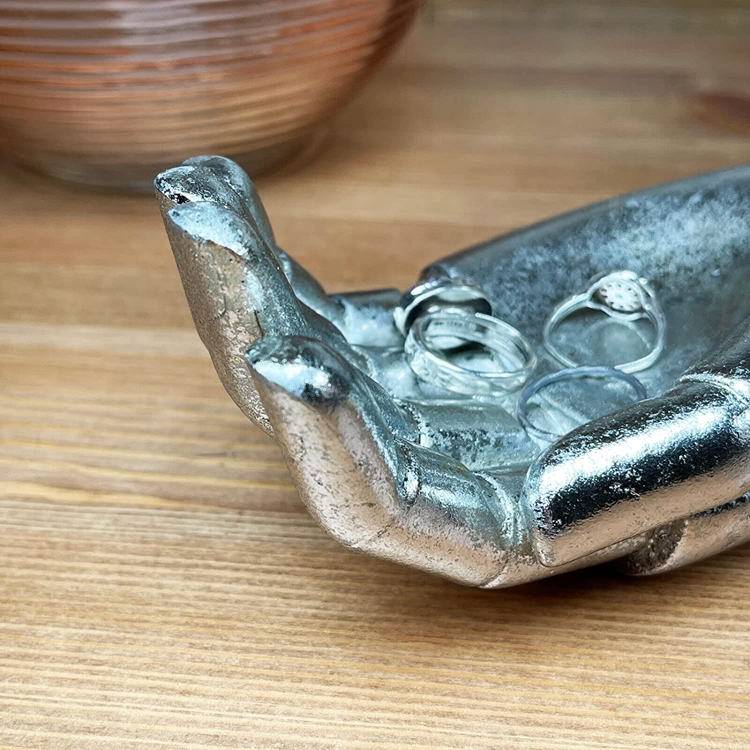 Silver Hand Jewellery Dish