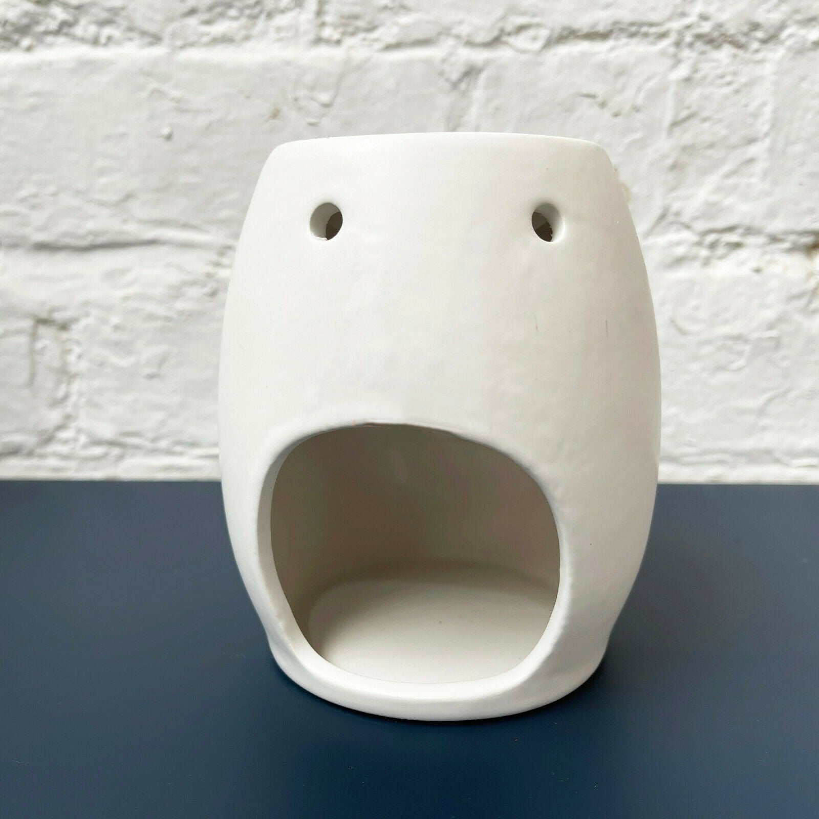 Easter Island Head Oil Burner - White