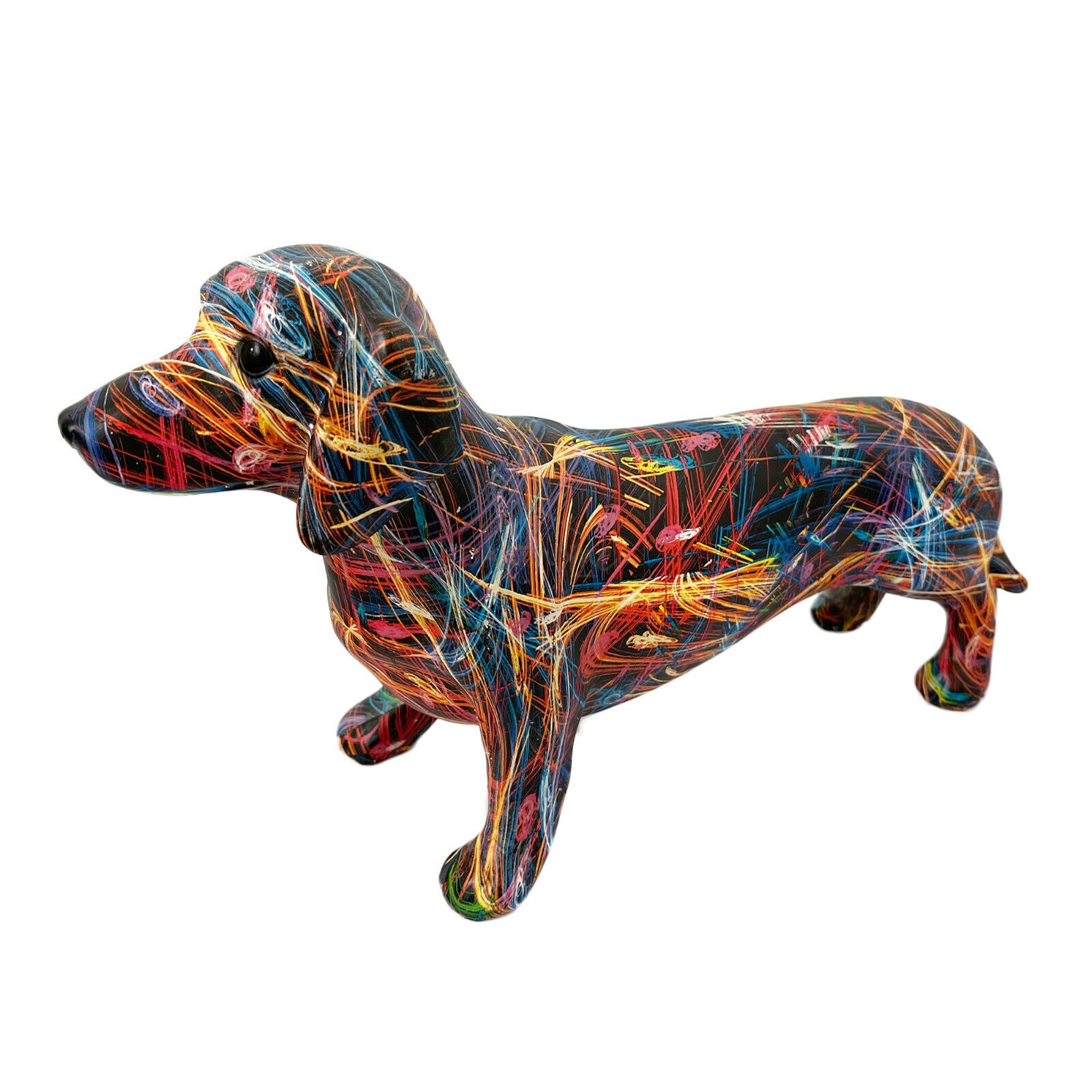 Colourful Sausage Dog Ornament