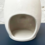 Easter Island Head Oil Burner - White