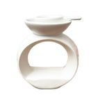 White Ceramic Wax Melt Burner 13cm